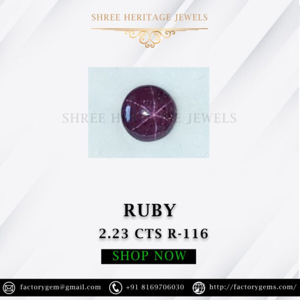 2.23 Carat Natural Ruby Stone