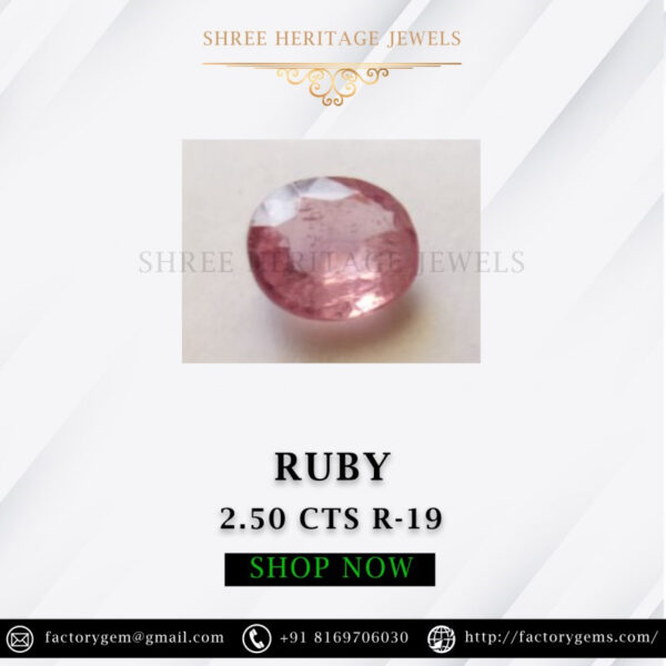 2.50 Carat Natural Ruby Stone