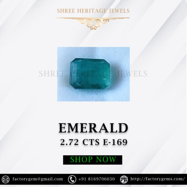 2.72 Carat Natural Emerald Stone