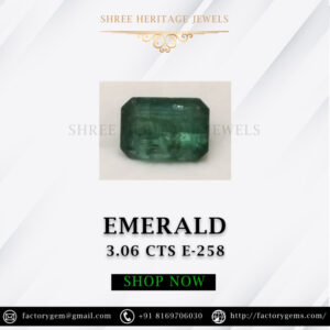 3.06 Carat Natural Emerald Stone