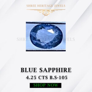 4.25 Carat Natural Blue Sapphire