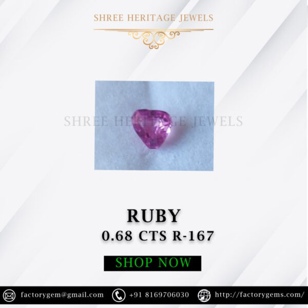 0.68 Carat Natural Old Burma Ruby
