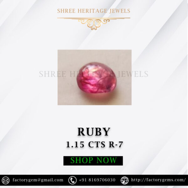 1.15 Carat Natural Ruby Stone