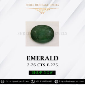 2.76 Carat Natural Emerald Stone