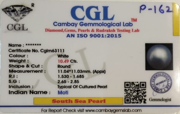 10.49 Carat Natural South Sea Pearl - Image 2