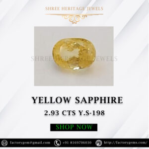 2.93 Carat Natural Yellow Sapphire