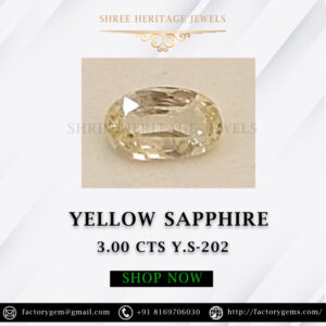 3.00 Carat Natural Yellow Sapphire