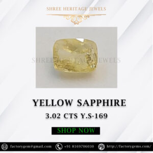 3.02 Carat Natural Yellow Sapphire
