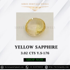 3.02 Carat Natural Yellow Sapphire