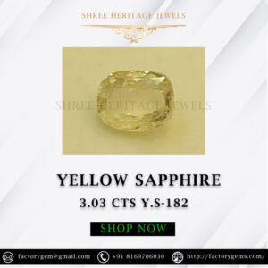3.03 Carat Natural Yellow Sapphire