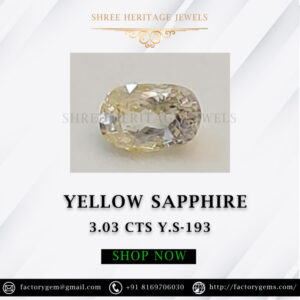 3.03 Carat Natural Yellow Sapphire