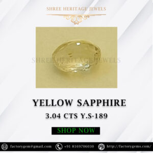 3.04 Carat Natural Yellow Sapphire