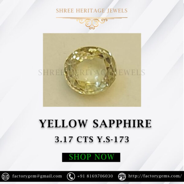 3.17 Carat Natural Yellow Sapphire
