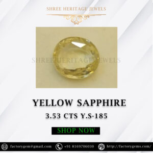3.53 Carat Natural Yellow Sapphire