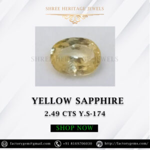 2.49 Carat Natural Yellow Sapphire