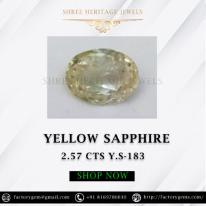 2.57 Carat Natural Yellow Sapphire