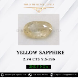 2.74 Carat Natural Yellow Sapphire