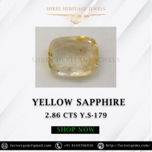 2.86 Carat Natural Yellow Sapphire