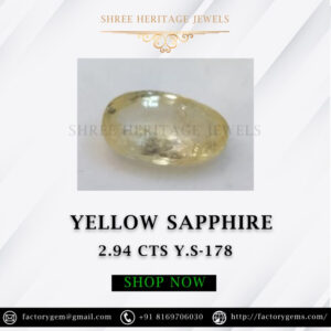 2.94 Carat Natural Yellow Sapphire