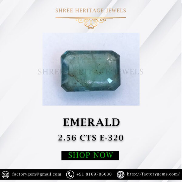 2.56 Carat Natural Emerald stone