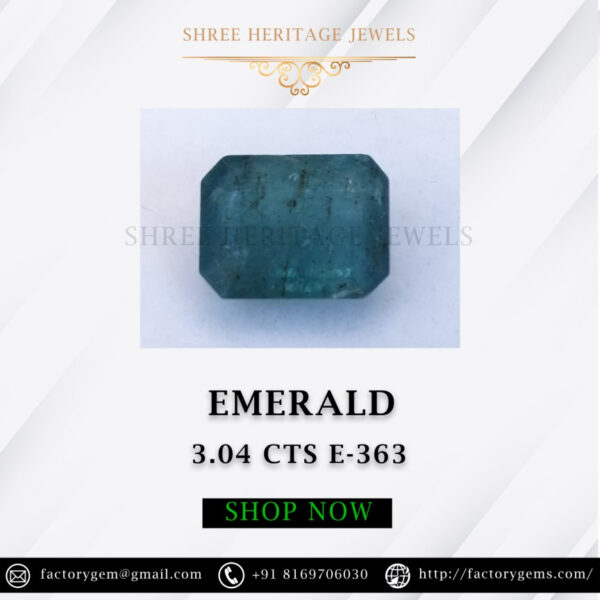3.04 Carat Natural Emerald stone