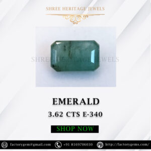 3.62 Carat Natural Emerald stone