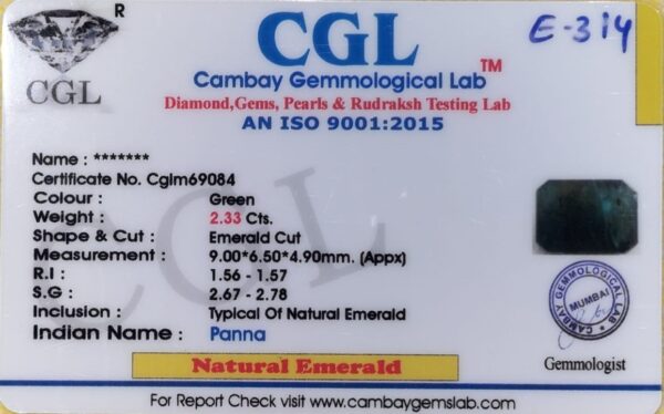 2.33 Carat Natural Emerald stone - Image 2