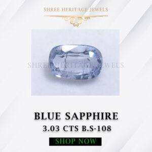 3.03 Carat Natural Blue Sapphire Stone