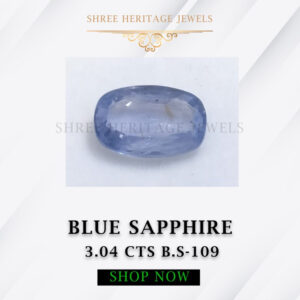 3.04 Carat Natural Blue Sapphire Stone