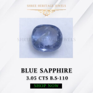 3.05 Carat Natural Blue Sapphire Stone