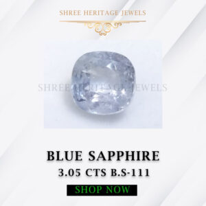 3.05 Carat Natural Blue Sapphire Stone