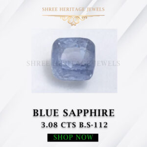 3.08 Carat Natural Blue Sapphire Stone