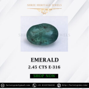 2.45 Carat Natural Emerald stone