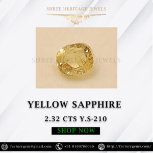 2.32 Carat Natural Yellow Sapphire