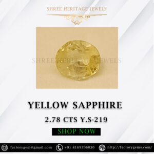 2.78 Carat Natural Yellow Sapphire