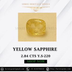 2.84 Carat Natural Yellow Sapphire