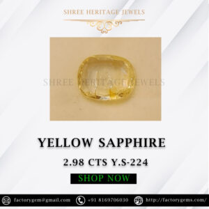 2.98 Carat Natural Yellow Sapphire