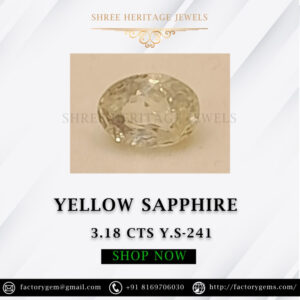3.18 Carat Natural Yellow Sapphire