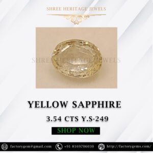 3.54 Carat Natural Yellow Sapphire