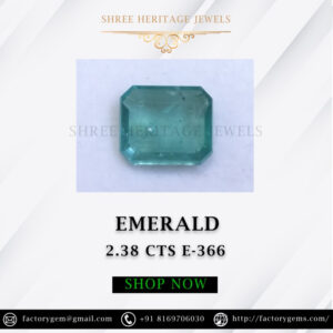 2.38 Carat Natural Emerald Stone