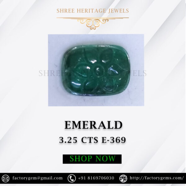 3.25 Carat Natural Emerald Stone