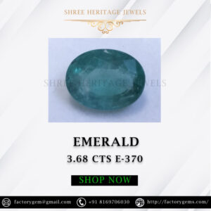3.68 Carat Natural Emerald Stone