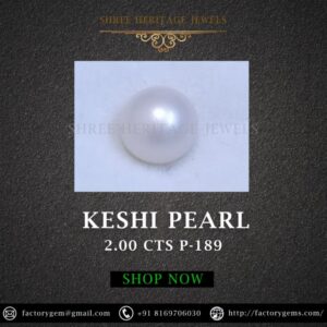 2.00 Carat Natural Keshi Pearl Stone