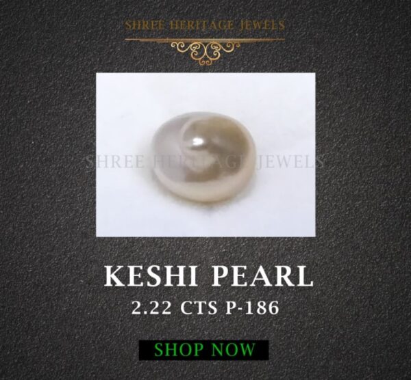 2.22 Carat Natural Keshi Pearl Stone