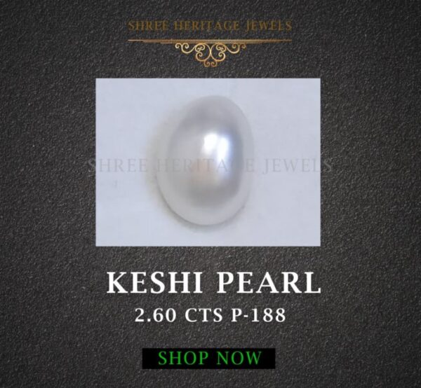 2.60 Carat Natural Keshi Pearl Stone
