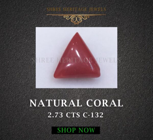 2.73 Carat Natural Italian Coral