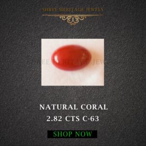 2.82 Carat Natural Japan Coral