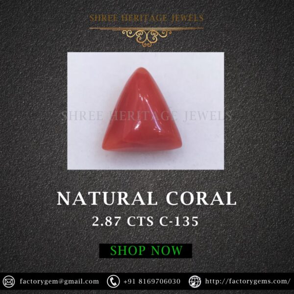 2.87 Carat Natural Italian Coral