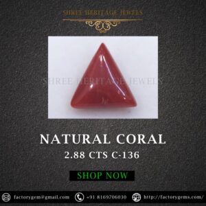 2.88 Carat Natural Italian Coral