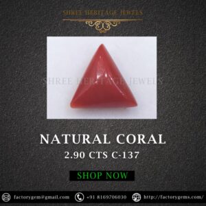 2.90 Carat Natural Italian Coral